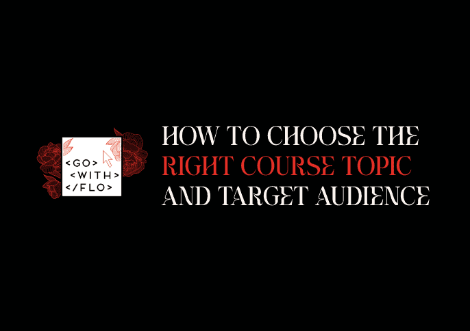 Choose the right course topic